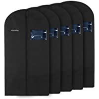 esonmus Funda Protectora de Ropa 5pcs 140 x 60cm Ropa no Tejida Que Cuelga Bolsos de la Ropa a Prueba de Polvo a Prueba…